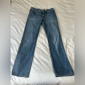 Perfectly worn in circa 2002 Paper denim & cloth straight leg low/mid rise jeans